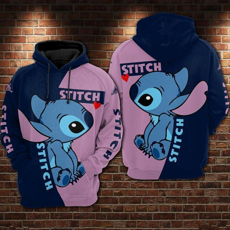 Disney Lilo And Stitch 3d T Shirt Sweatshirt Zip Hoodie Bomber 1079
