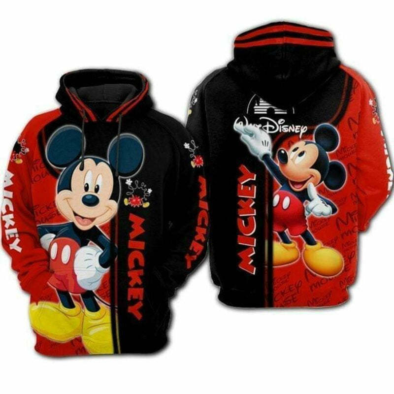 Disney Mickey Mouse Lover Ii 3d Hoodie Zip Hoodie