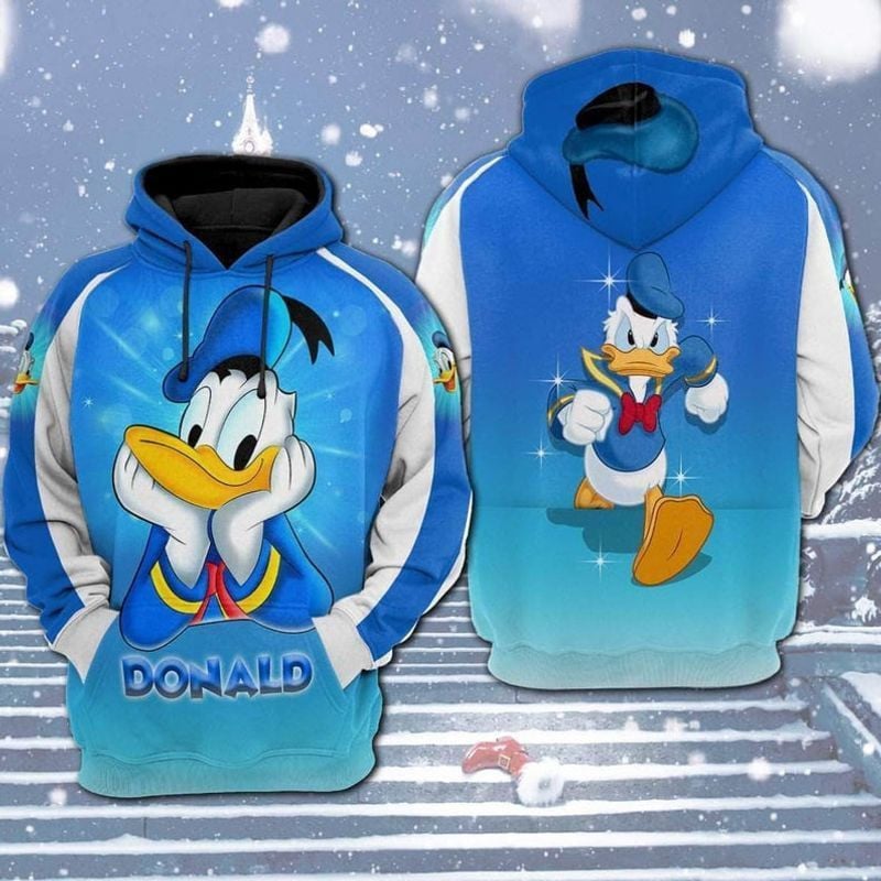 Funny Donald Duck Disney Gift For Fan 3d Hoodie All Over Printed Hoodie