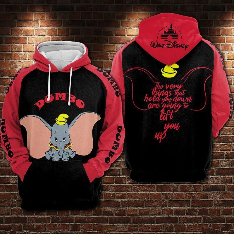 Dumbo Disney Over Print 3d Hoodie Zip Hoodie 59