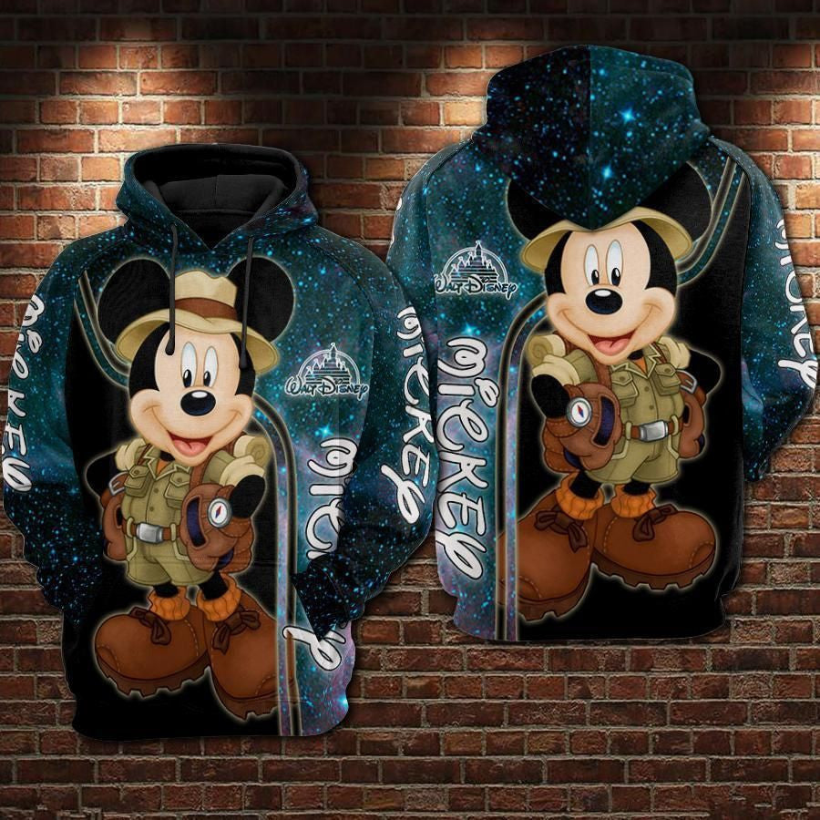 Mickey Mouse Movies Disney Over Print 3d Hoodie Zip Hoodie 351