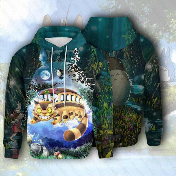 Totoro Hoodie, Totoro Gift Adult, Totoro Gift For Fan Ver8, Aop Hoodie 2295