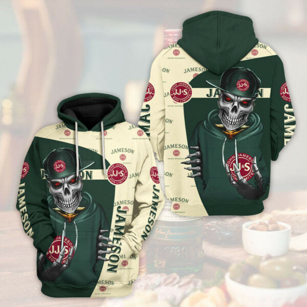 Jameson Irish Whiskey Skull Trending Hoodie 540 752