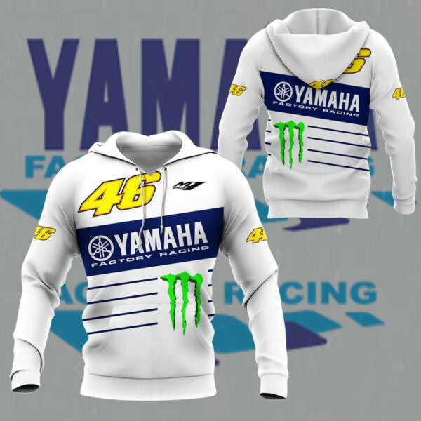 Yamaha Factory Racing Shirt Fan Gift 422, Stylist Unisex 3d Hoodie Zip Hoodie 2052