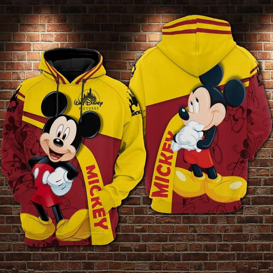 Mickey Mouse Movies Disney Picture Over Print 3d Hoodie Zip Hoodie 579
