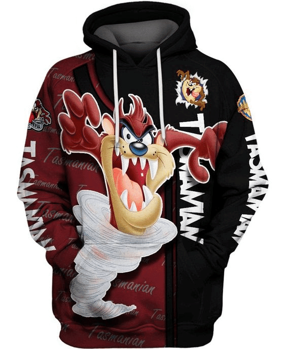 Tasmanian Devil Looney Tunes Flims 42 Fan Gift Stylist Unisex Cartoon Graphic Outfits Aop Hoodie 2609