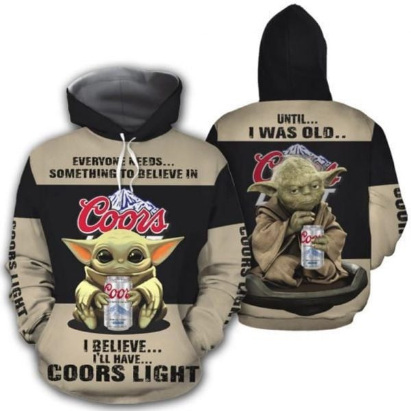 Baby Yoda Star Wars Coors Light Disney 2k568 Lover Gift ,baby Yoda Star Wars Coors Light All Over Print 3d Hoodie 154