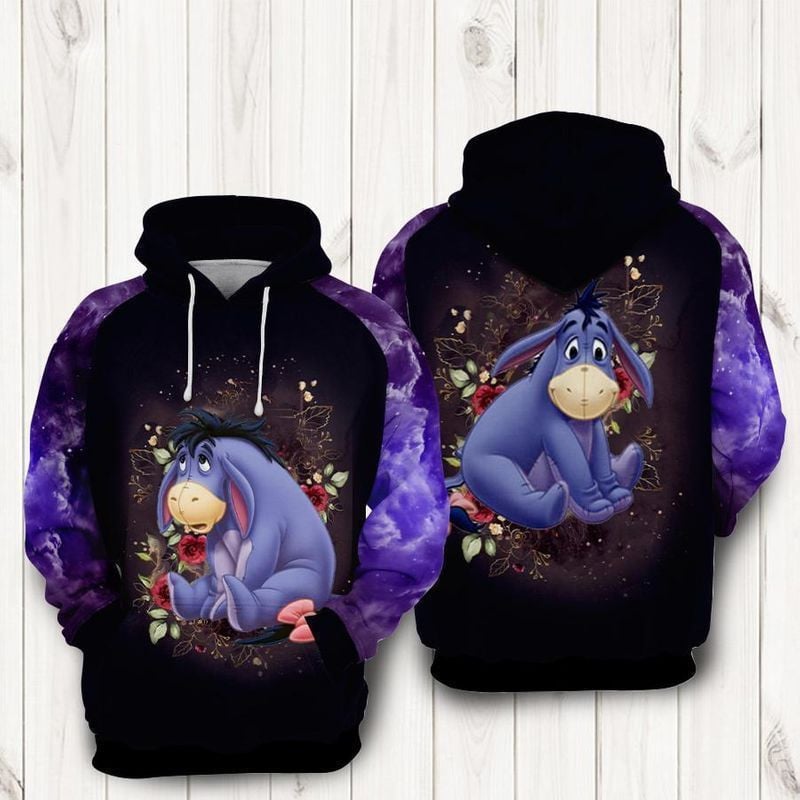 Eeyore The Mini Adventures Of Winnie The Pooh Disney 3d Hoodie Zip Hoodie 814