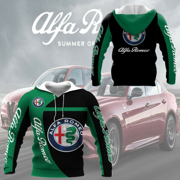 Alfa Romeo Shirt Fan Gift 192, Stylist Unisex 3d Hoodie Zip Hoodie 1271