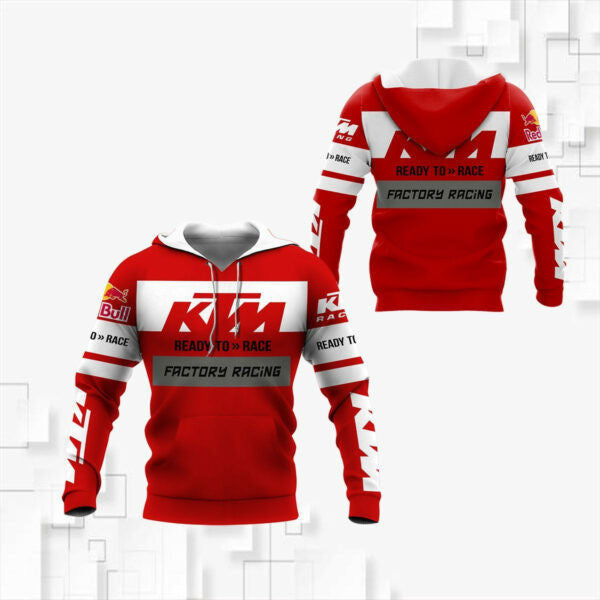 Ktm Racing Team Shirt Fan Gift 602, Stylist Unisex 3d Hoodie Zip Hoodie 269