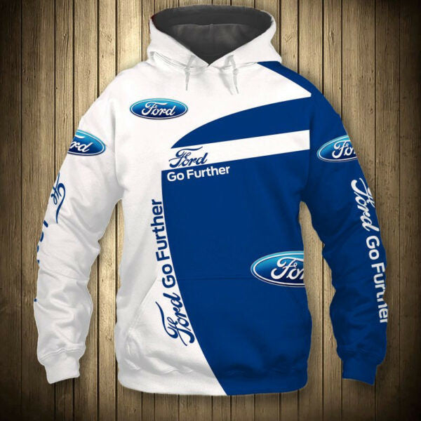 Ford Go Further Sport Car 7k379 Fan Gift Stylist Unisex Cartoon 3d Hoodie Zip Hoodie 643