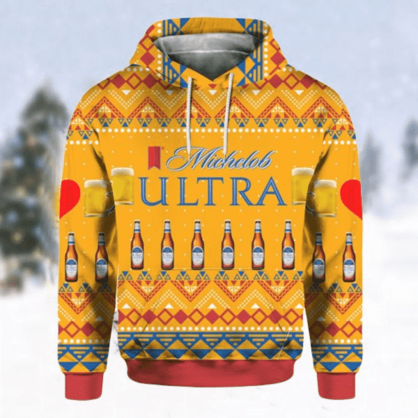 Michelob Ultra Beer Bottles Fan Gift, Michelob Ultra Beer Bottles Aop Hoodie 2476