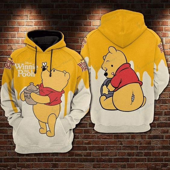 So Lovely Winnie The Pooh Disney World 104 Fan Gift Stylist Unisex Cartoon Graphic Outfits Aop Hoodie 2164