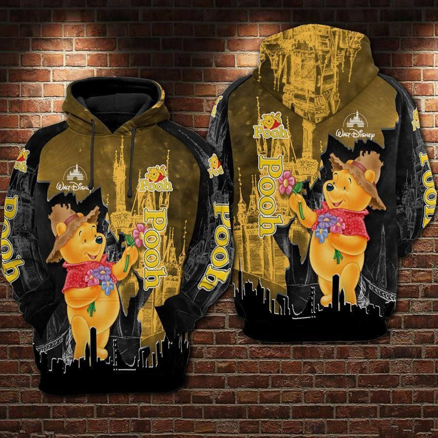 Winnie The Pooh Disneyland Over Print 3d Hoodie Zip Hoodie 711