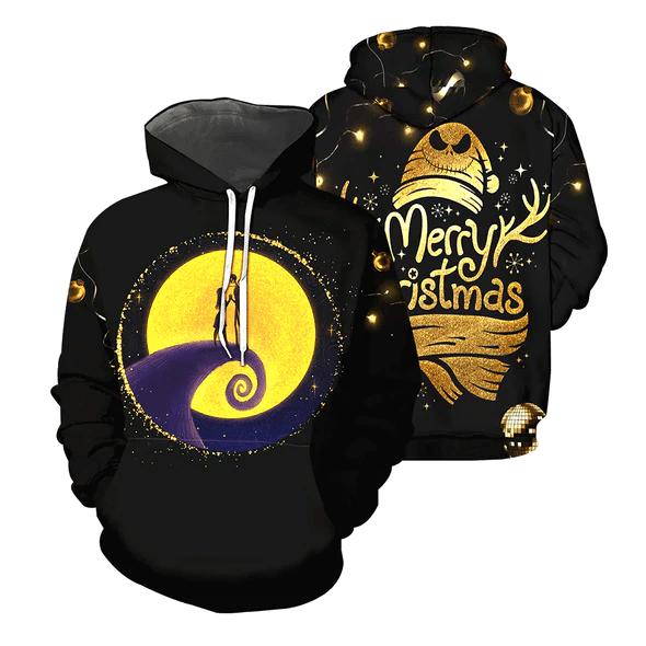Jack Skellington The Nightmare Before Christmas 130 Fan Gift Stylist Unisex Cartoon Graphic Outfits Aop Hoodie, Zip Hoodie 100