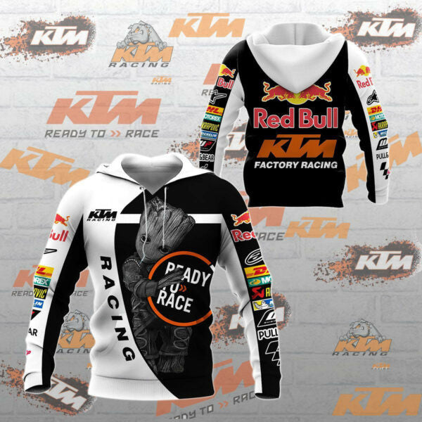 Ktm Racing Baby Groot Shirt Fan Gift 588, Stylist Unisex 3d Hoodie Zip Hoodie 1520