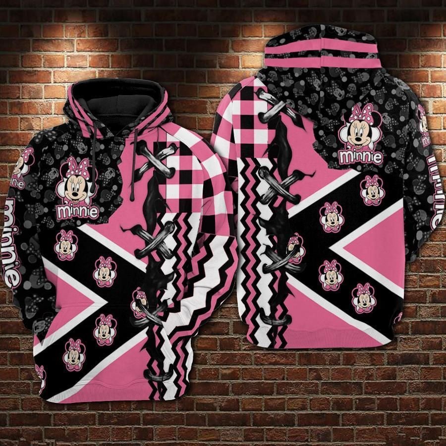 Minnie Mouse Movies Disney Over Print 3d Hoodie Zip Hoodie 429