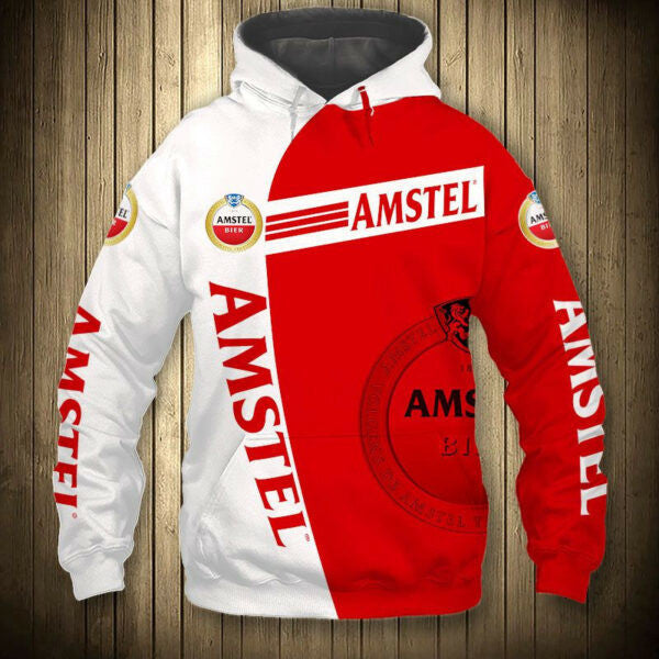 Amstel King Beer 5k406 Fan Gift Stylist Unisex Cartoon 3d Hoodie Zip Hoodie 379