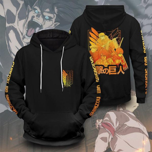 Attack On Titan Power Four Anime 2k570 Lover Gift ,attack On Titan Power Four All Over Print 3d Hoodie 754