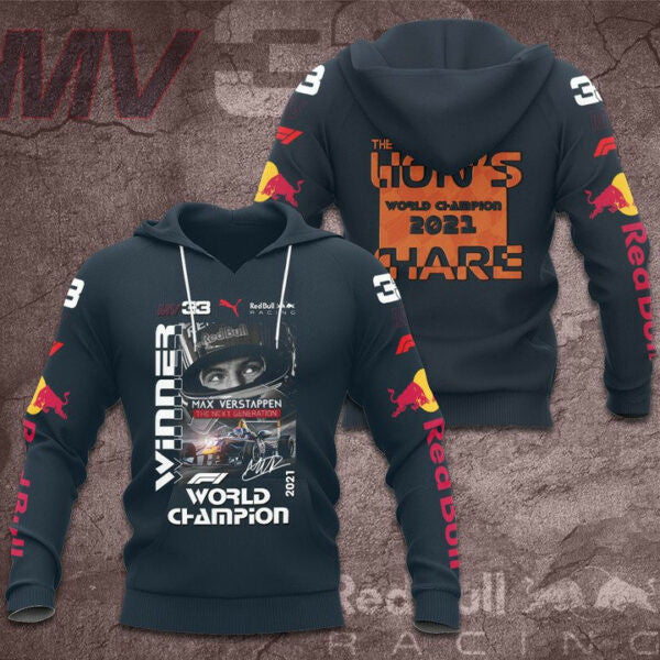 Red Bull Mv33 The Lion?s World Champion 2025 Share All Over Print Shirt Hoodie 1876