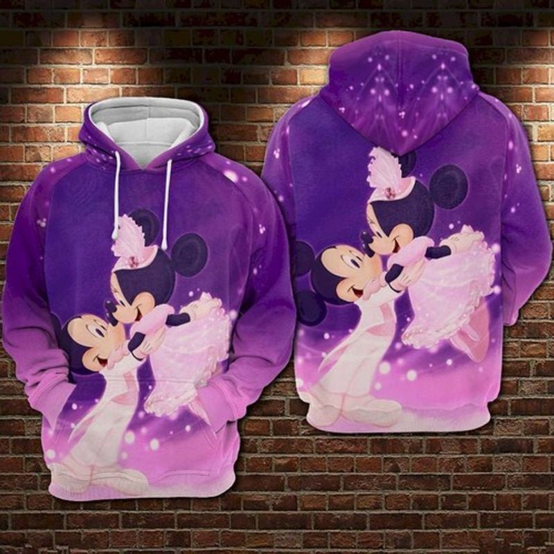 Mickey And Minnie Wedding 3d Hoodie