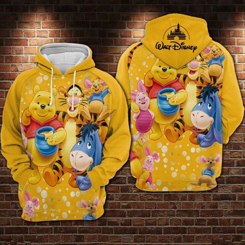 Winnie The Pooh Yellow 2025 Hoodie Zip Hoodie