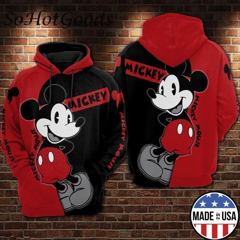 Mickey Full Printing Hoodie Walt Disney Full Printing 3d Hoodie 631