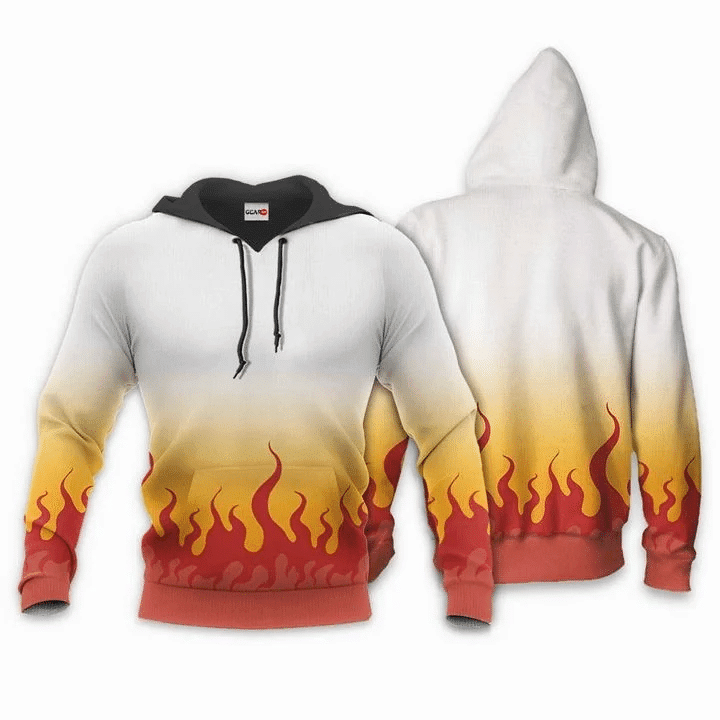Kyojuro Rengoku Demon Slayer Anime Manga For Men And Women 3d Hoodie Zip Hoodie