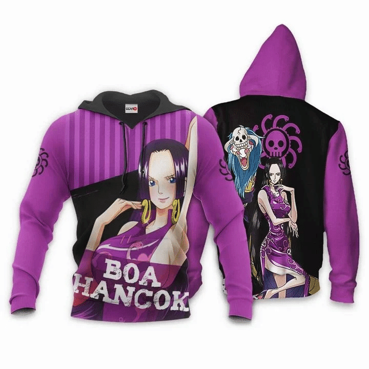 Boa Hancok One Piece Anime Manga For Men And Women 3d Hoodie Zip Hoodie