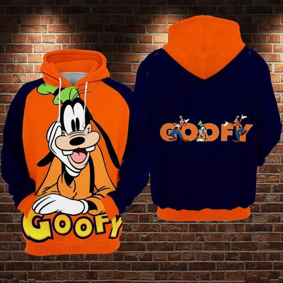 Goofy Dog Disney, Funny Goofy Aop Hoodie