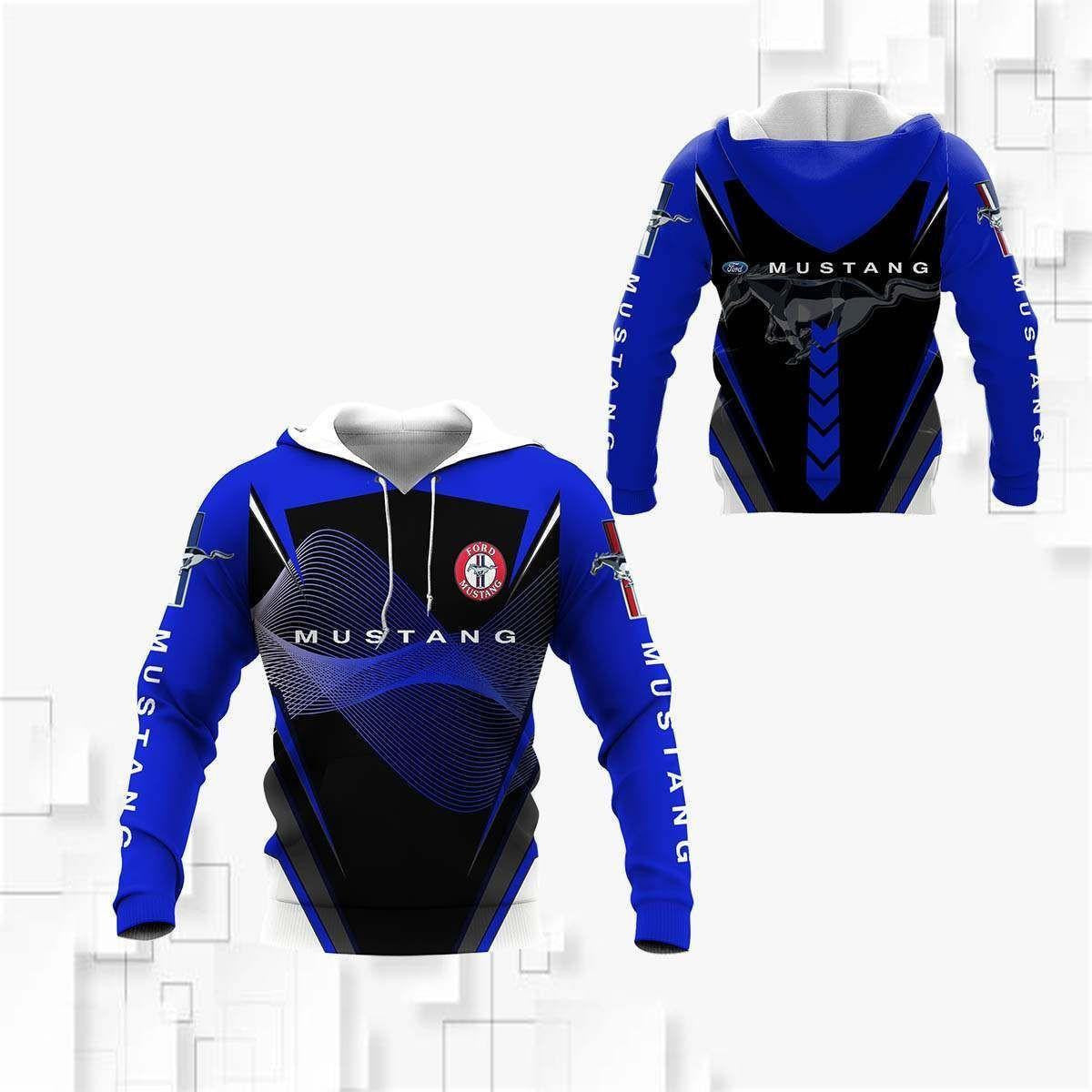 Ford Mustang Shirt Fan Gift 937, Stylist Unisex 3d Hoodie Zip Hoodie