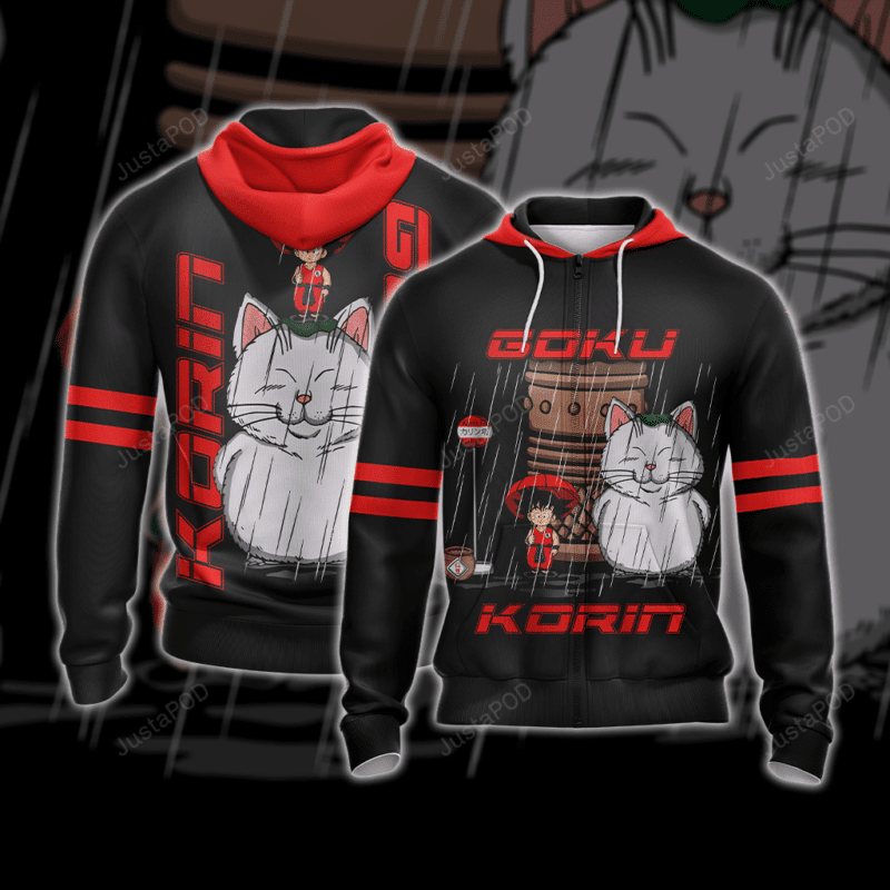 Dragon Ball Goku And Korin In My Neighbor Totoro 3d Hoodie Zip Hoodie