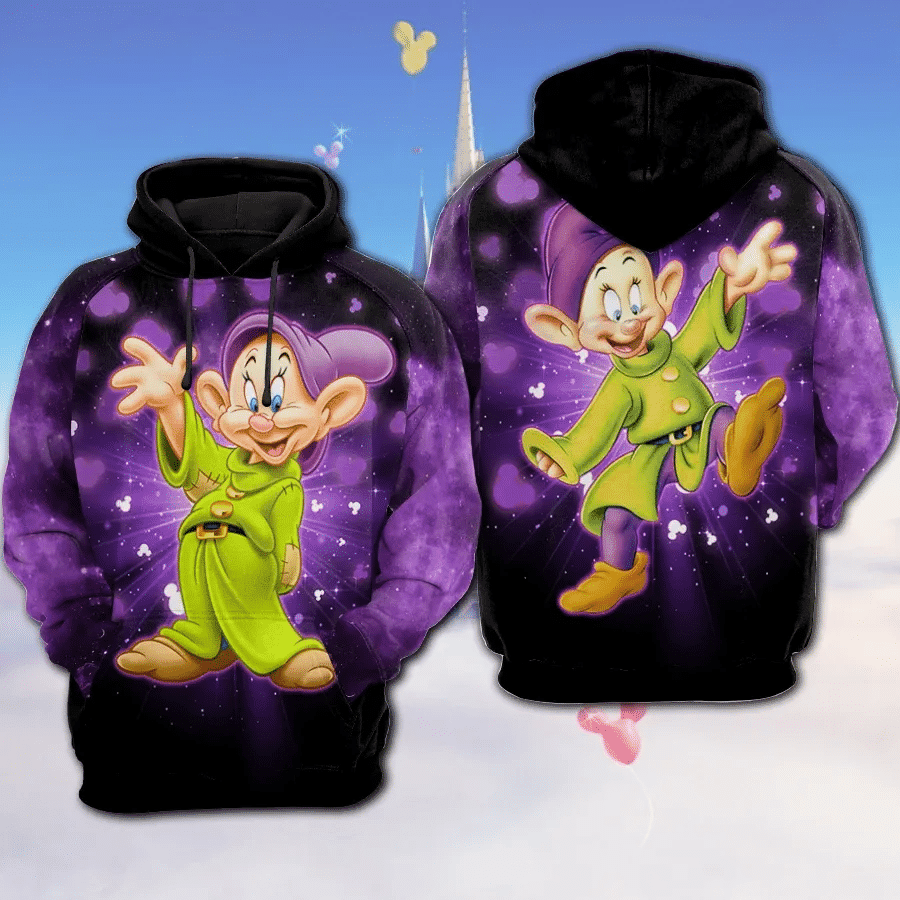 Dopey Bling Mickey Mouse Disney Cartoon 507 Fan Gift Stylist Unisex Cartoon Graphic Outfits Aop Hoodie