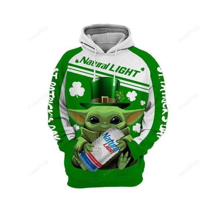 Baby Yoda Natural Light 3d All Over Print Hoodie, Zip-up Hoodie