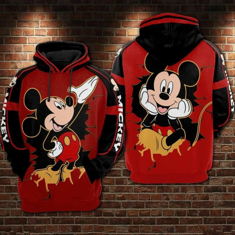 Mickey Mouse 7 Over Print 3d Hoodie Zip Hoodie