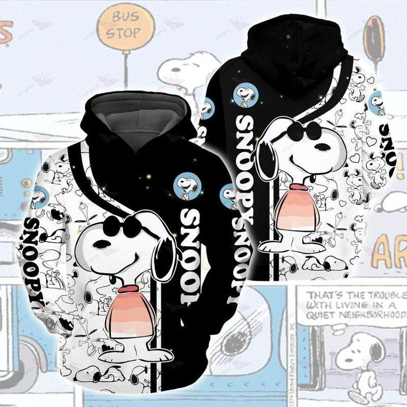 Disney Snoopy Cute Lover 3d Hoodie Zip Hoodie 1010