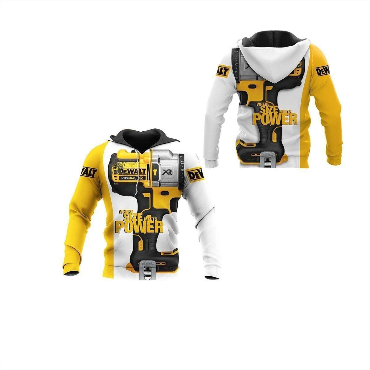 Dewalt Shirt Fan Gift 7, Stylist Unisex 3d Hoodie Zip Hoodie